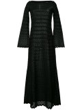 zig-zag pattern long dress