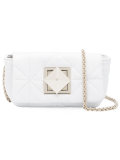 diamond panel shoulder bag