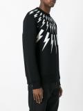 lightning bolt print sweatshirt