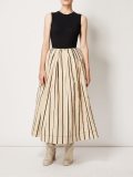 striped full skirt
