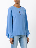 tie back blouse