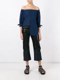 off-shoulder shirt