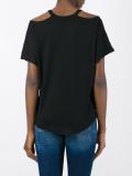 cut-off shoulders blouse