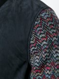 contrast sleeve padded jacket
