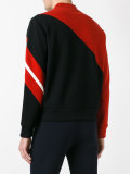 contrast panel bomber jacket