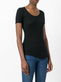 asymmetric frill hem T-shirt 