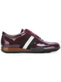 varnished stripe detailing sneakers