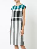 checked shift dress 