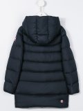asymmetric zip padded coat