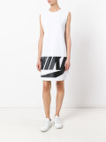 logo print dress