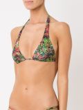 floral print triangle bikini top