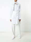 strappy elongated shirt