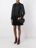 ribbed saddle cross body bag