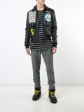 multi patched biker jacket 