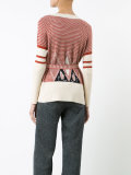 geometric pattern cardigan