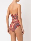 abstract print swimsuit