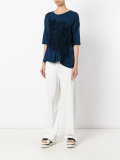 gathered front T-shirt 
