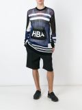 logo饰精织套头衫