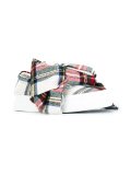 plaid slip-on sneakers