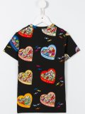 heart box print T-shirt