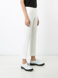 straight cropped trousers