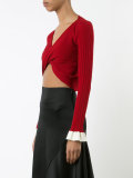 twisted cropped sweater