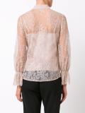 sheer lace shirt