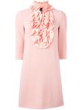 ruffled bib dress