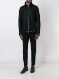 zipped shearling jacket 