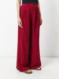 high-waisted palazzo pants