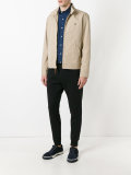 band collar zipped jacket