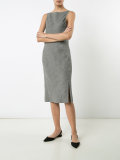 side slit midi dress