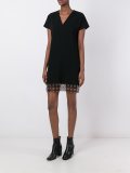 V-neck mini dress