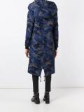 camouflage print parka