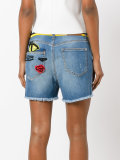 embellished back shorts