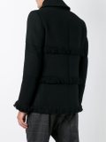 fringed double breasted coat