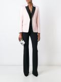 contrasting lapel blazer