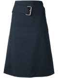 belted a-line skirt