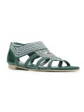 embroidered flat sandals