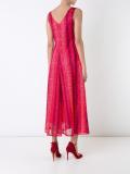 floral stripe lace dress