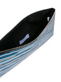 woven vinyl clutch
