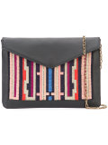 embroidered envelope clutch