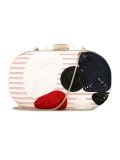 embroidered mini clutch