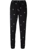 spider embroidered track pants