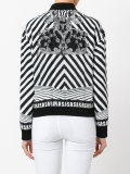 logo band bomber jacket