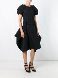 puff-ball jacquard dress 