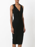 halterneck fitted dress 