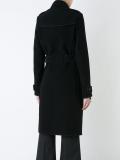 zipped belted coat