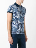 floral print polo shirt 