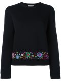 embroidered hem jumper